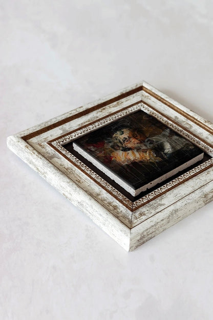 Çerçeveli Taş Tablo , Çerçeveli Taş Duvar Dekoru-enkcrcvtbl-0174 20 cm