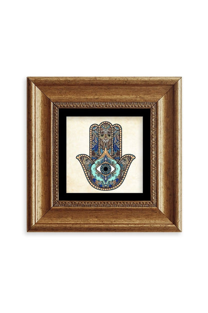 Fatma Ana Eli Çerçeveli Taş Tablo 20 cm