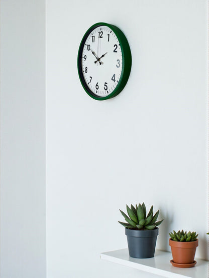 Zentime 36 Cm Yeşil Dekoratif Duvar Saati