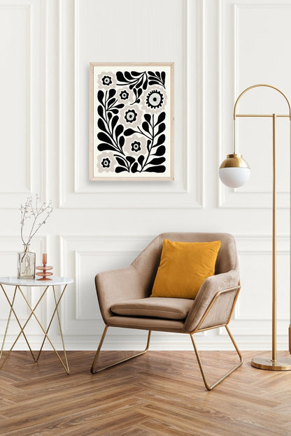 Çiçek Ahşap Çerçeveli Tablo 23 x 30