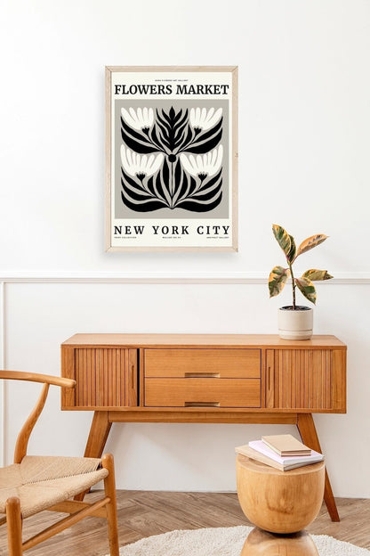 Çiçek Ahşap Çerçeveli Tablo 17 x 23