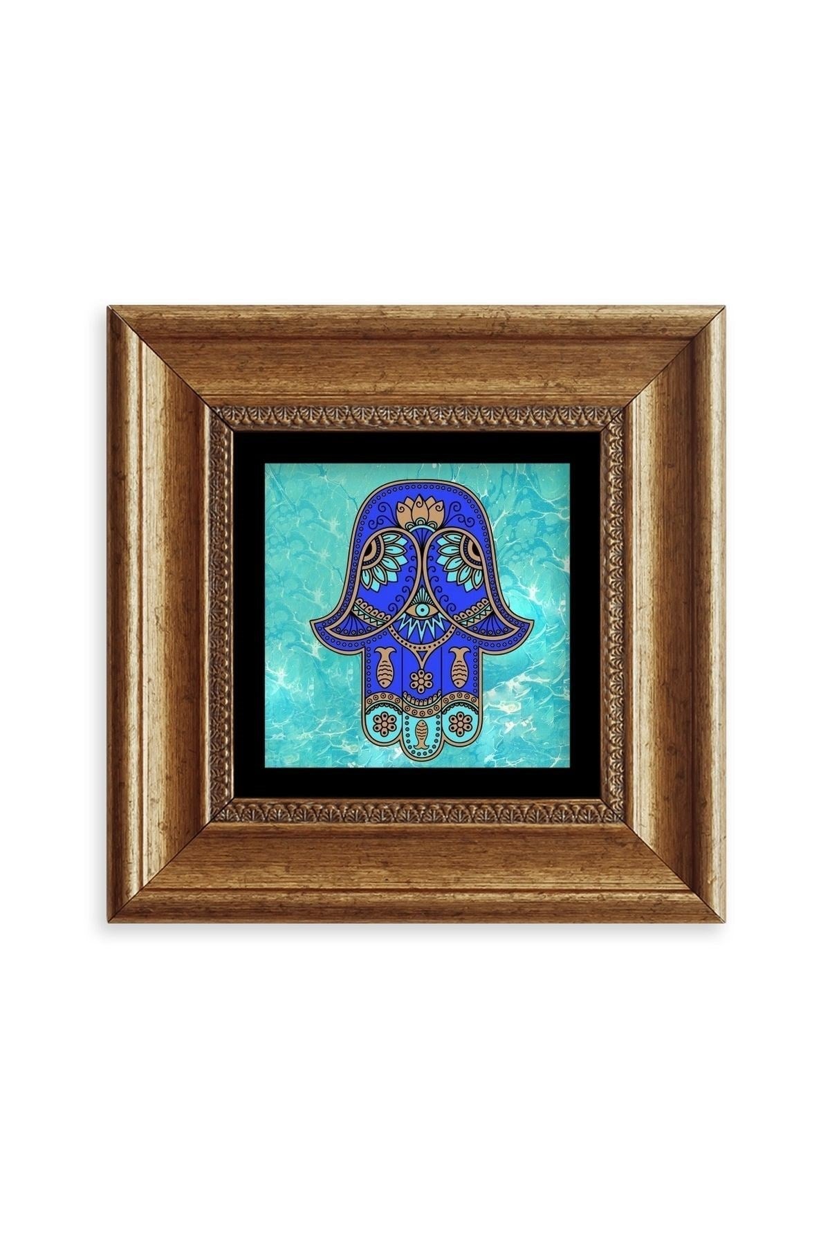 Fatma Ana Eli Çerçeveli Taş Tablo 20 cm