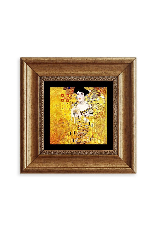 Gustav Klimpt Çerçeveli Taş Tablo 20 cm
