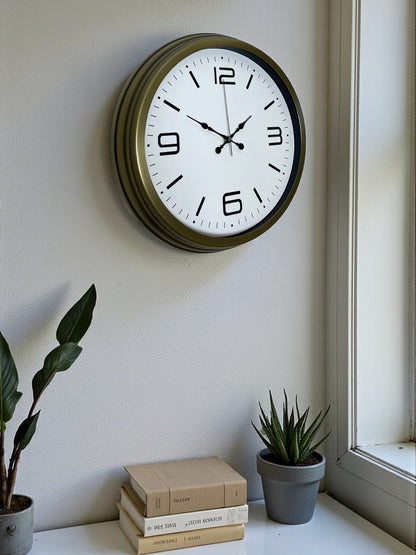 Zentime 40 Cm Metal Eskitme Vintage Duvar Saati