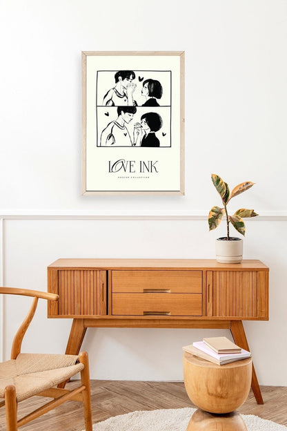 Love Ahşap Çerçeveli Tablo 50 x 70