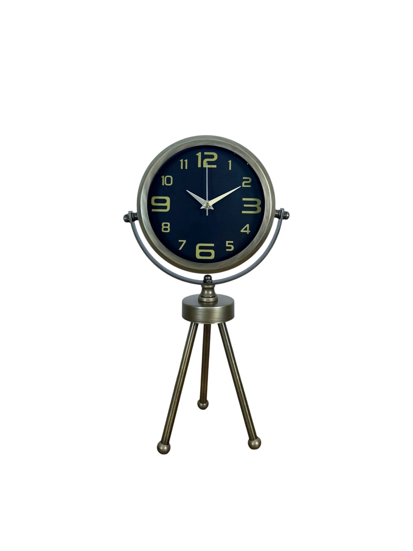 Zentime Eskitme Vintage Üç Ayaklı Masa Saati