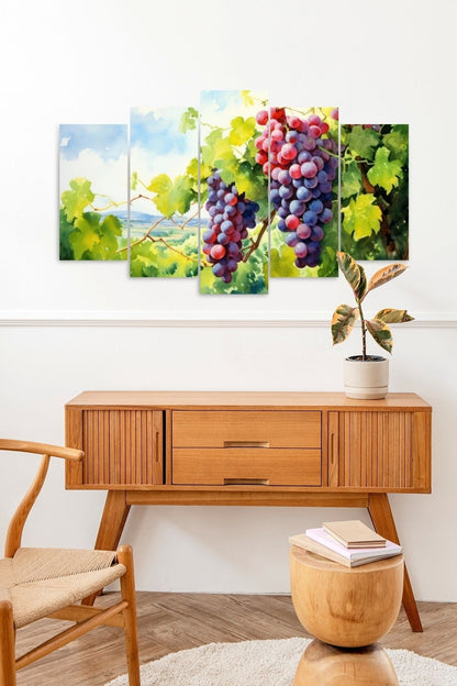 Manzara Doğa 5 Parçalı Mdf Tablo 60 x 100