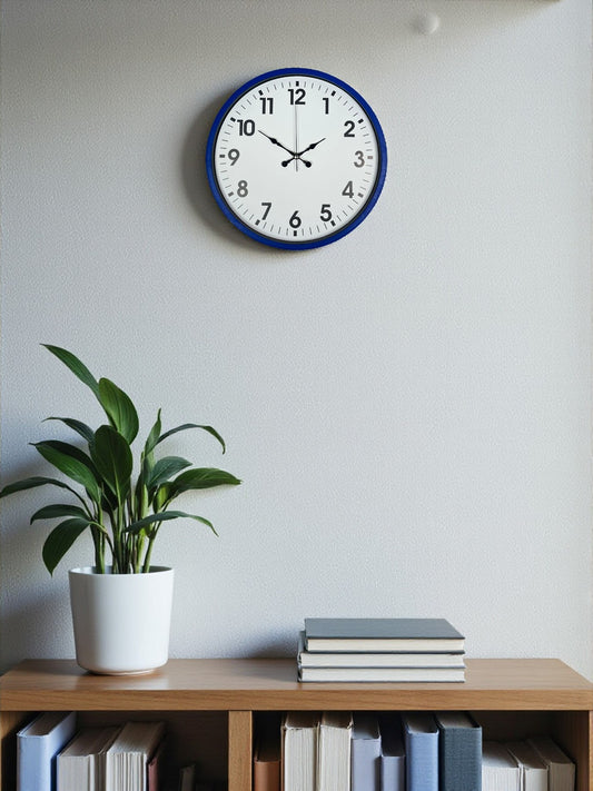 Zentime 36 Cm Lacivert Dekoratif Duvar Saati