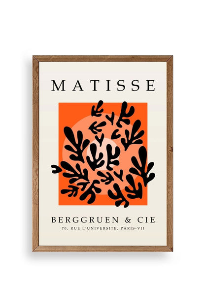 Yapraklar Ahşap Çerçeveli Tablo 30 x 42