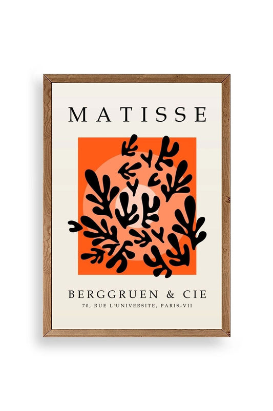 Yapraklar Ahşap Çerçeveli Tablo 30 x 42