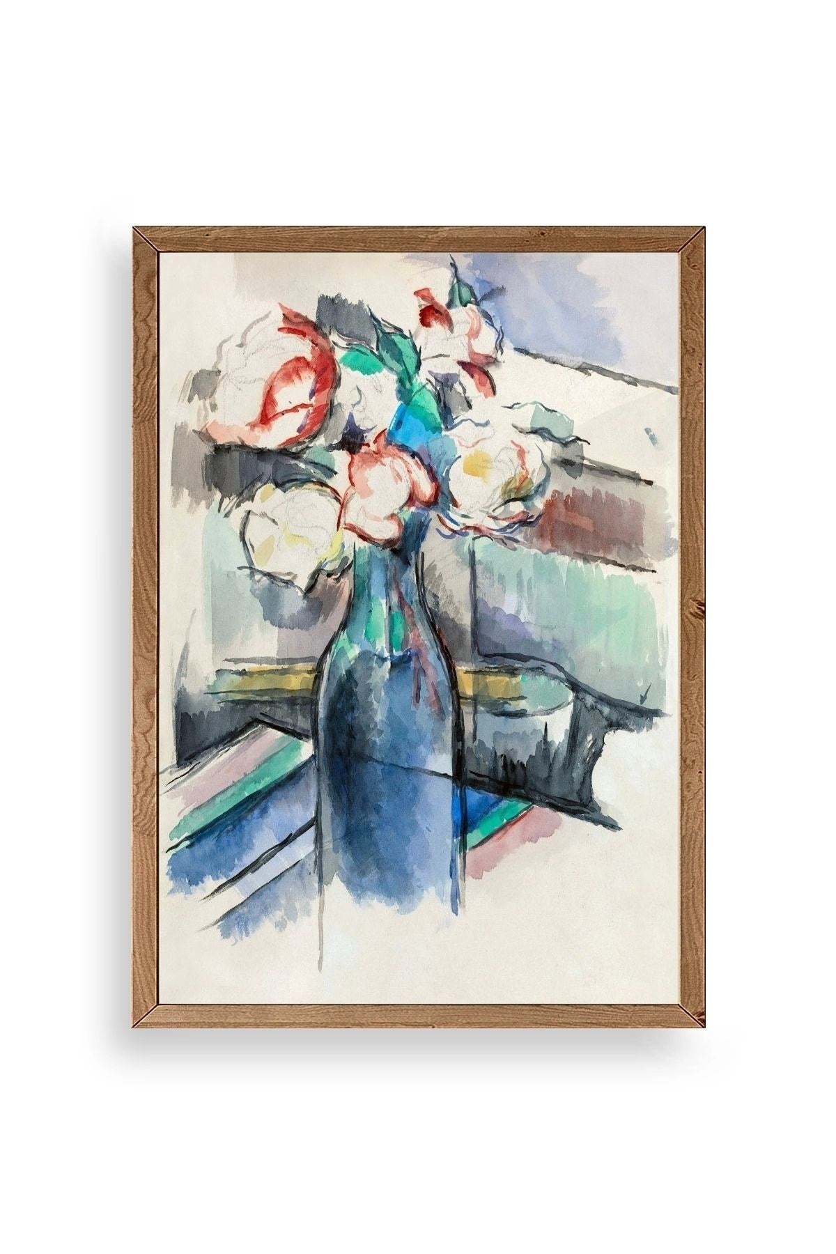 Paul Cézanne Ahşap Çerçeveli Tablo 50 x 70