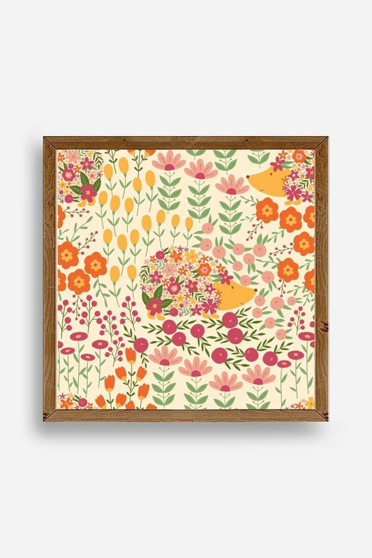 Kirpi Ahşap Çerçeveli Tablo 42 x 42