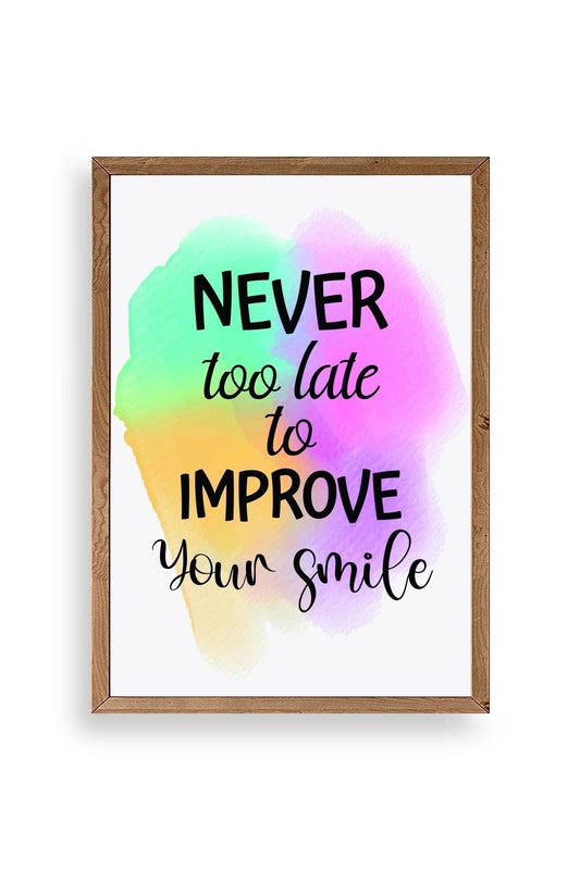 Motto Ahşap Çerçeveli Tablo 30 x 42