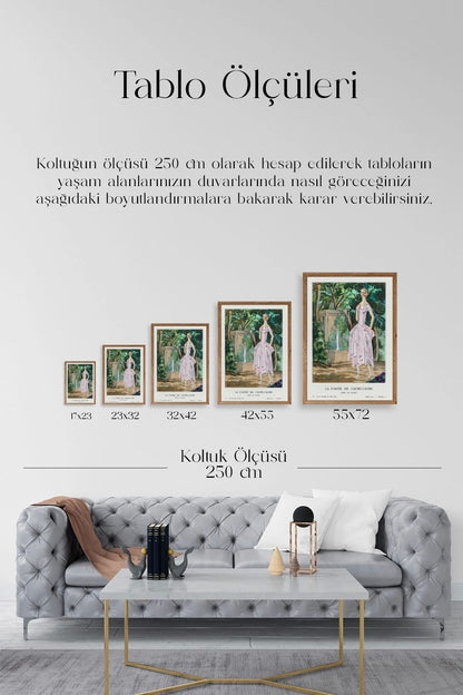 Bon Ton Gazetesi Ahşap Çerçeveli Tablo 50 x 70