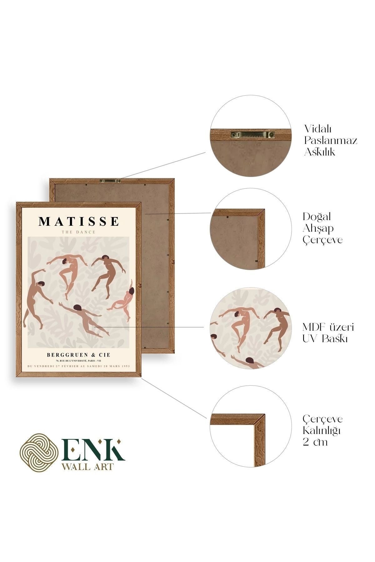 Matisse Ahşap Çerçeveli Tablo 30 x 42