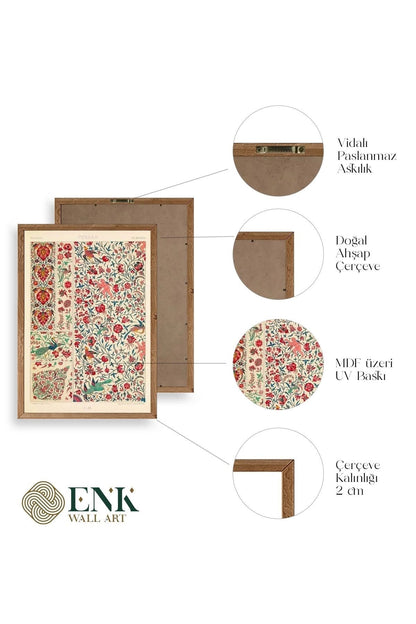 Desen Ahşap Çerçeveli Tablo 50 x 70