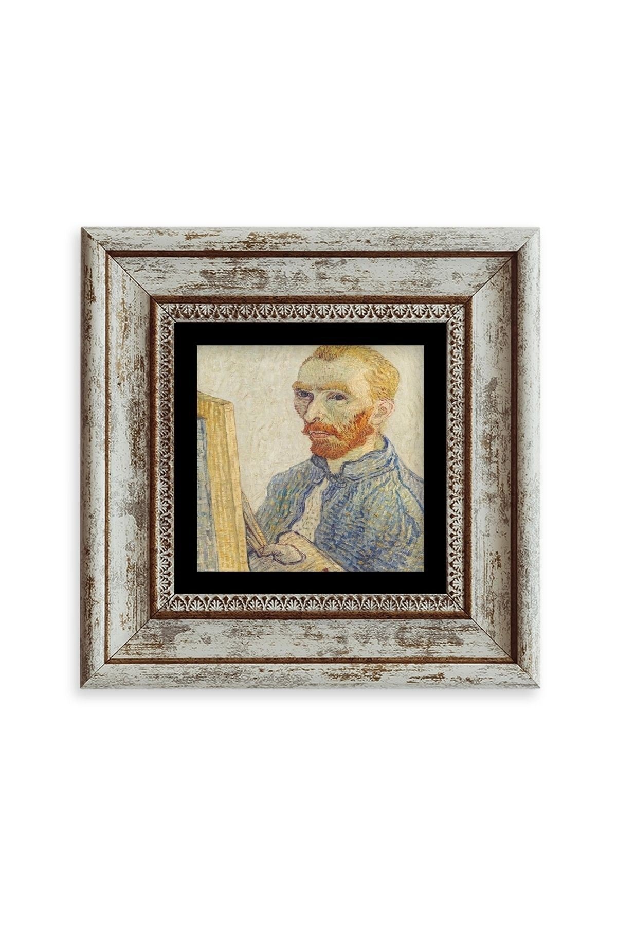 Van Gogh Çerçeveli Taş Tablo 20 cm