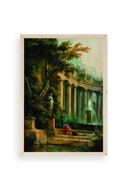 Yapraklar Ahşap Çerçeveli Tablo 23 x 30