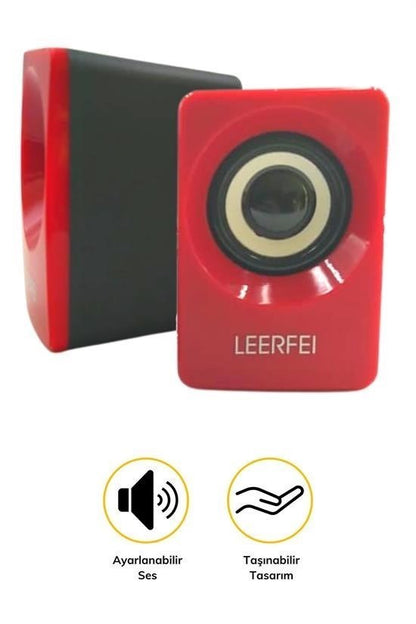 BUFFER® N62 1+1 Multimedia USB ve Jacklı Mini Hoparlör Yüksek Stereo Ses Sistemi