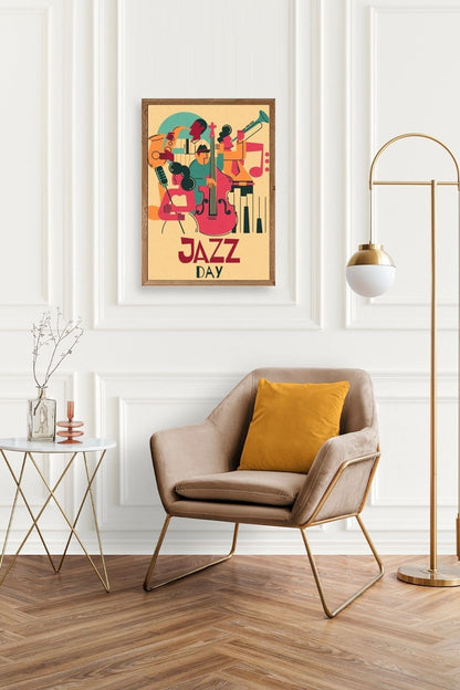 Jazz Ahşap Çerçeveli Tablo 50 x 70