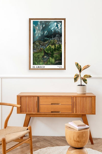 El Greco Ahşap Çerçeveli Tablo 50 x 70