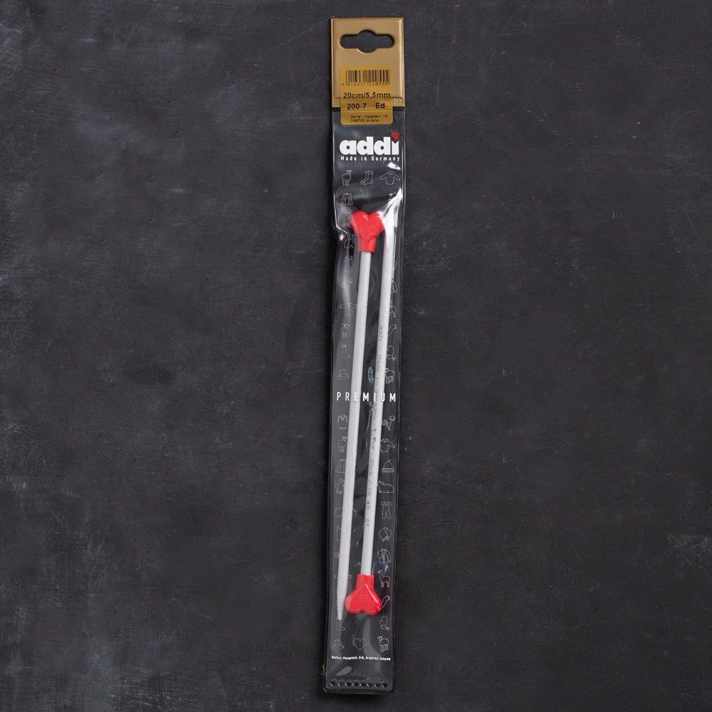 Addi Kalpli 5,5mm 20cm Klasik Alüminyum Örgü Şişi