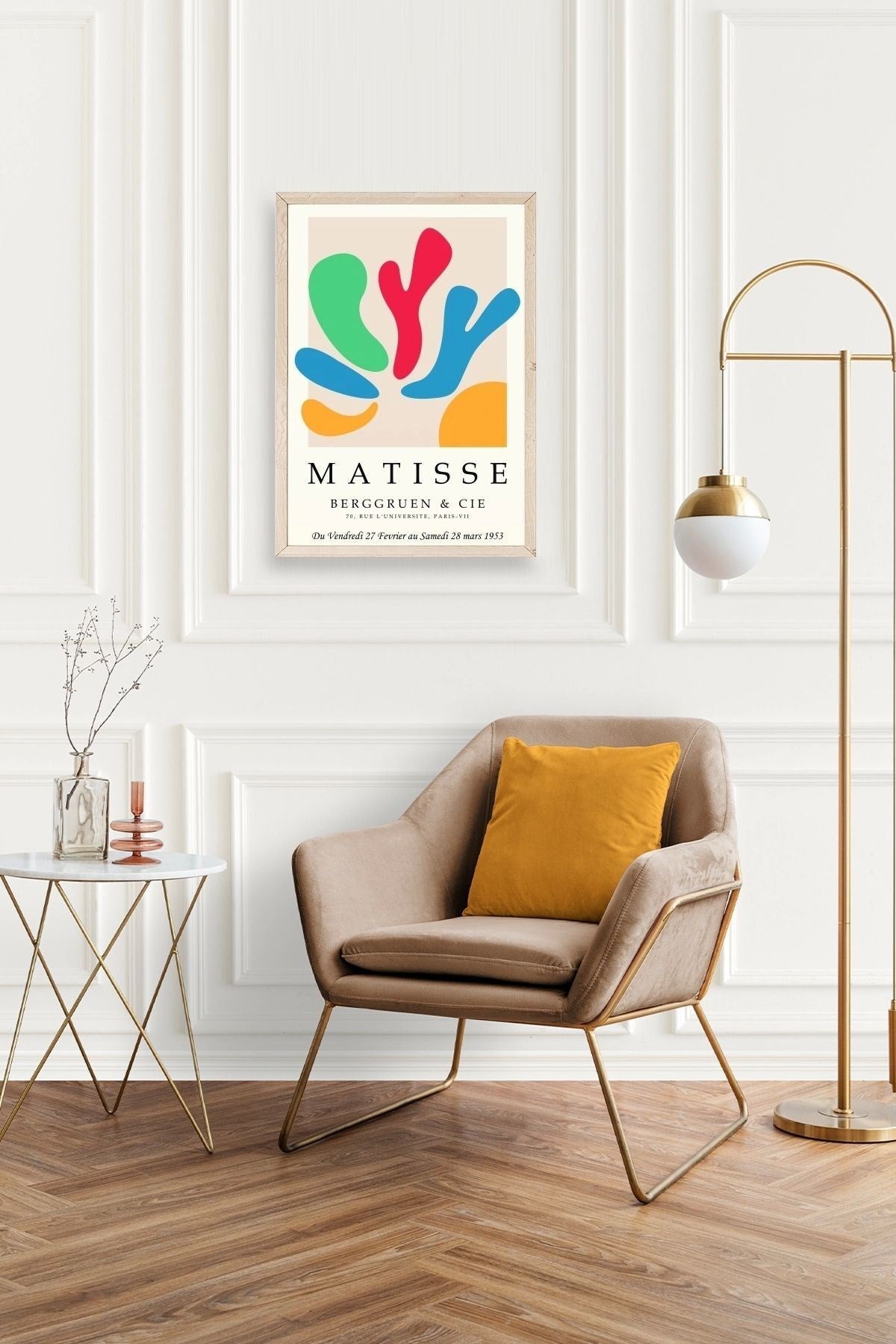 Modern Ahşap Çerçeveli Tablo 17 x 23