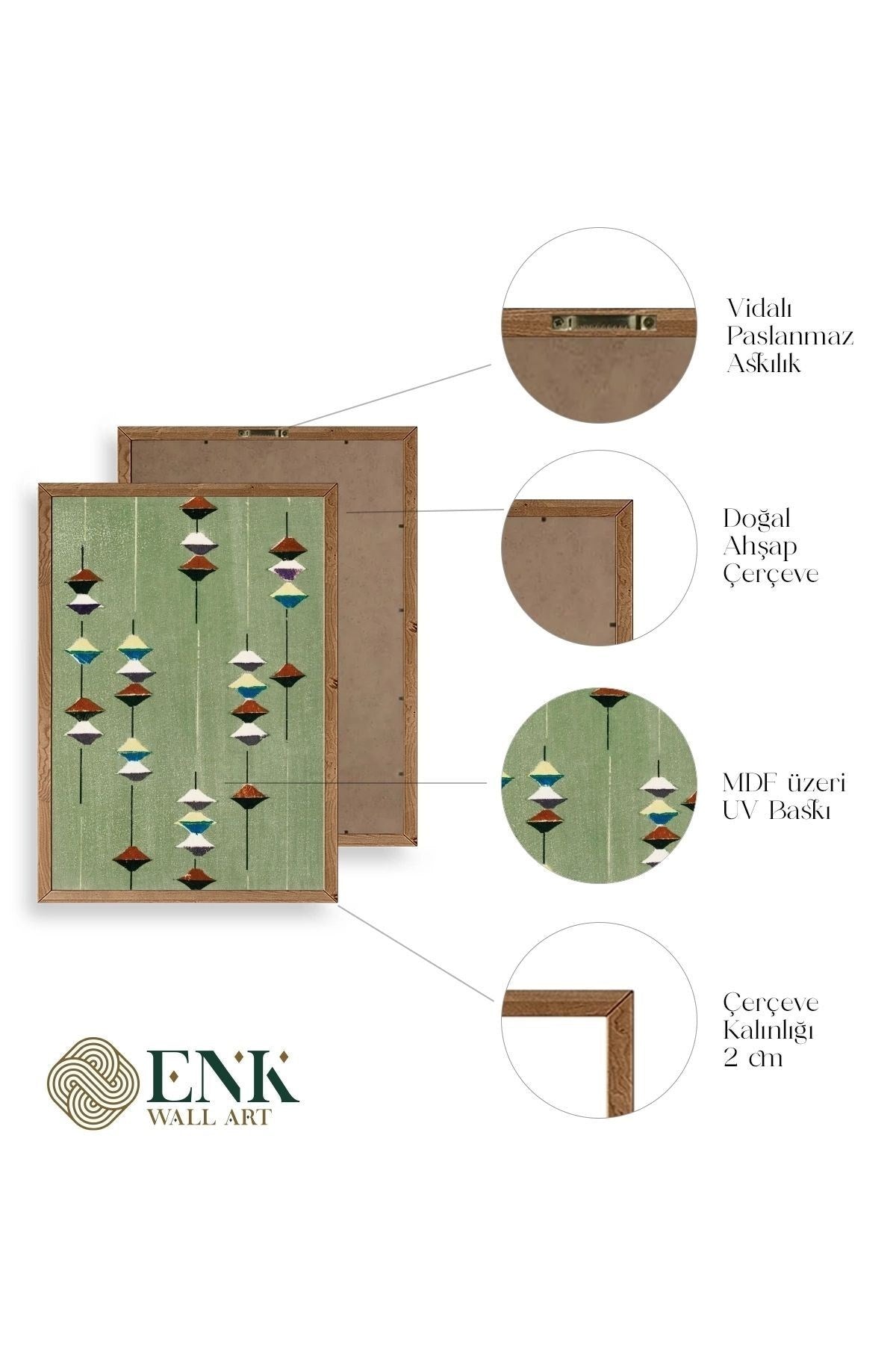 Furuya Korin Ahşap Çerçeveli Tablo 30 x 42