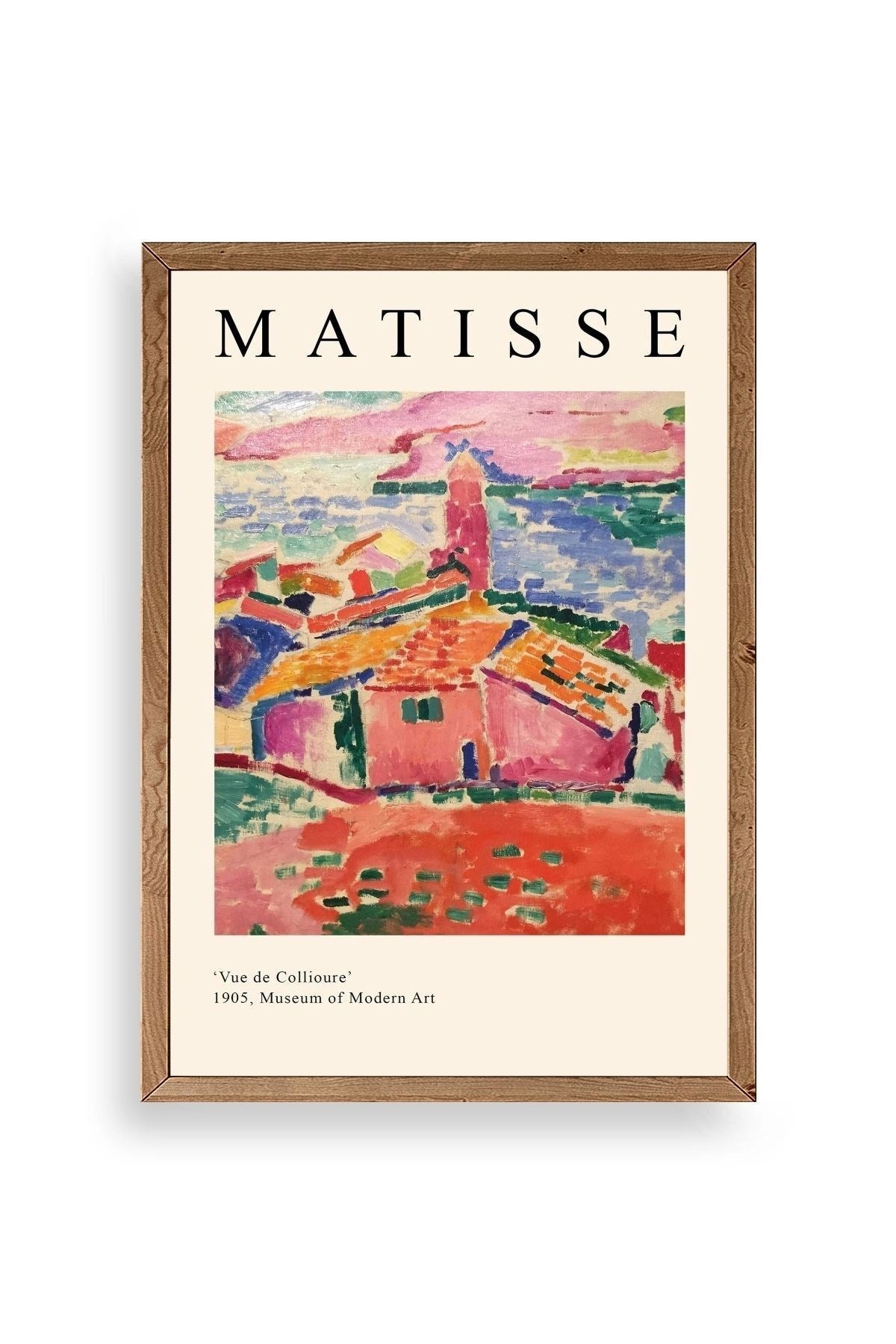 Henri Matisse Ahşap Çerçeveli Tablo 17 x 23