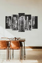Binalar Manzara 5 Parçalı Mdf Tablo 60 x 100
