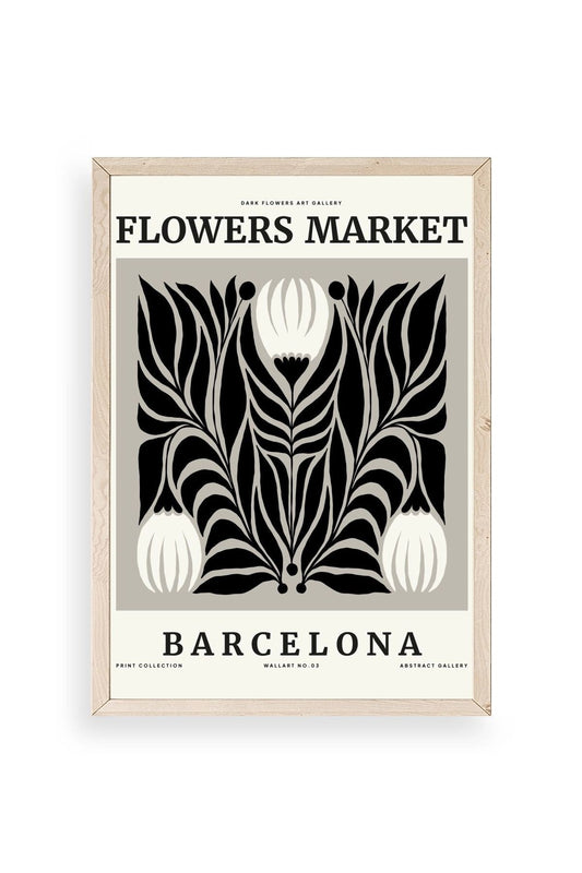 Çiçek Ahşap Çerçeveli Tablo 30 x 42