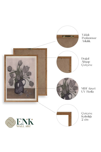 Everbag Ahşap Çerçeveli Tablo 23 x 30