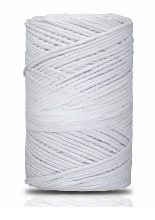 Pamuk Makrome 2 mm Beyaz