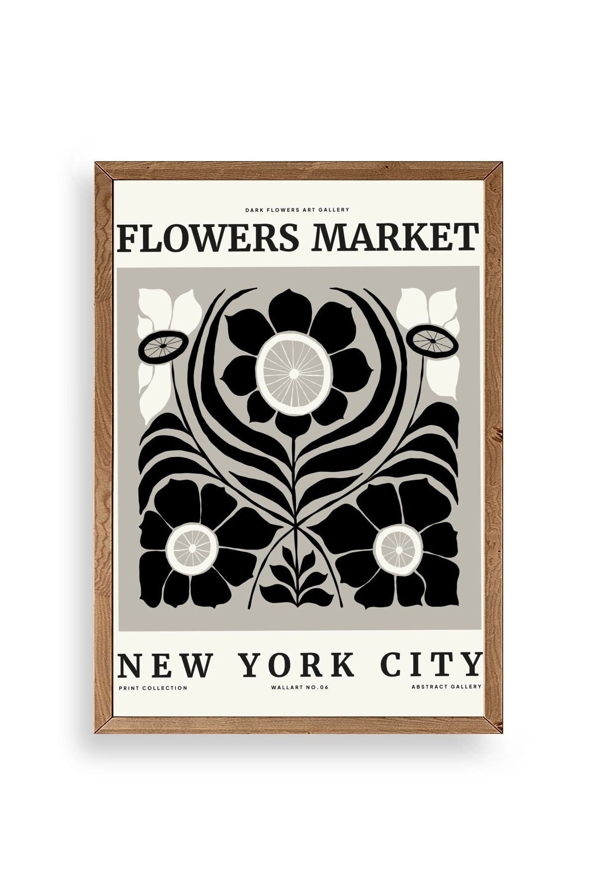 Çiçek Ahşap Çerçeveli Tablo 17 x 23