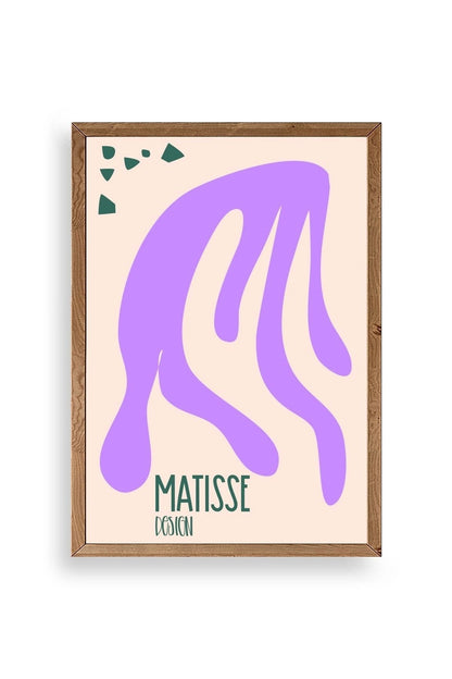 Soyut Ahşap Çerçeveli Tablo 30 x 42