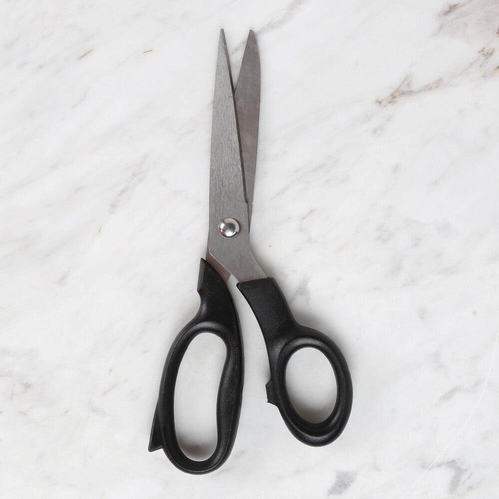 Loren Crafts Plastik Saplı Titanyum Makas Siyah LR