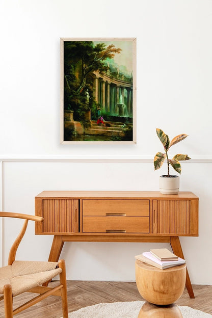 Yapraklar Ahşap Çerçeveli Tablo 50 x 70