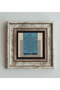 Ayetel Kürsi Çerçeveli Taş Tablo , Çerçeveli Taş Duvar Dekoru 20 cm