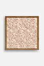 Yaprak Ahşap Çerçeveli Tablo 23 x 23