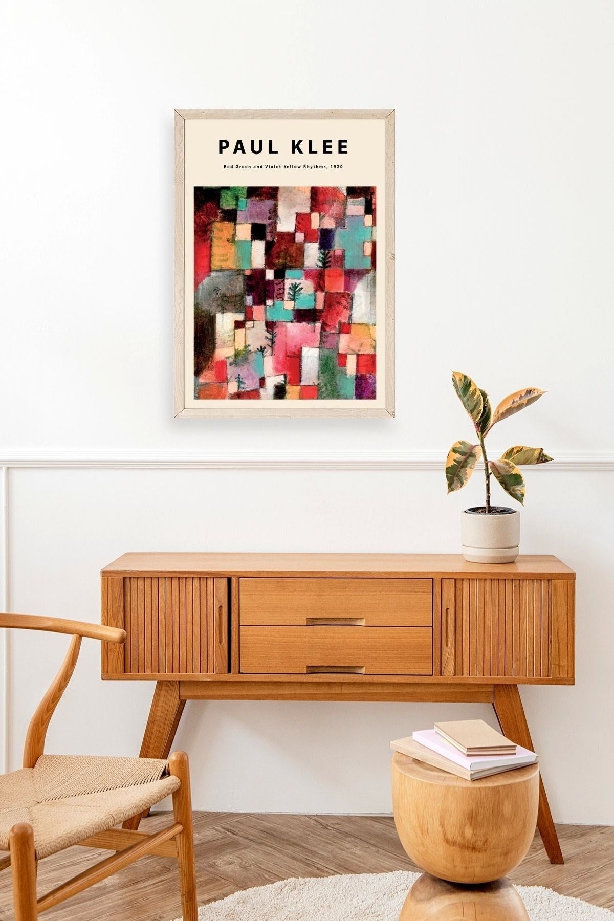 Paul Klee Ahşap Çerçeveli Tablo 50 x 70