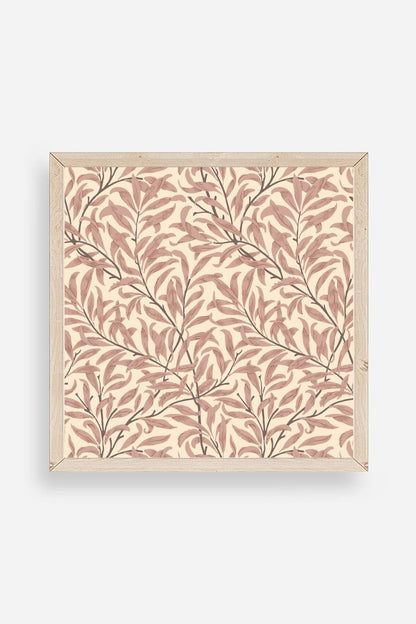 Yaprak Ahşap Çerçeveli Tablo 50 x 50