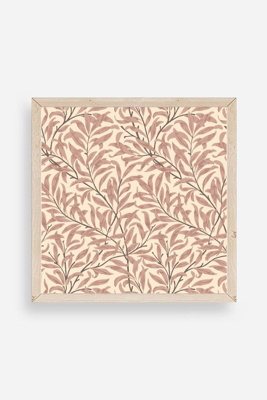 Yaprak Ahşap Çerçeveli Tablo 50 x 50