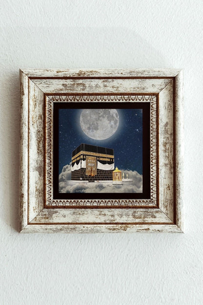 Kabe Çerçeveli Taş Tablo , Çerçeveli Taş Duvar Dekoru-enkcrcvtbl-00130 20 cm