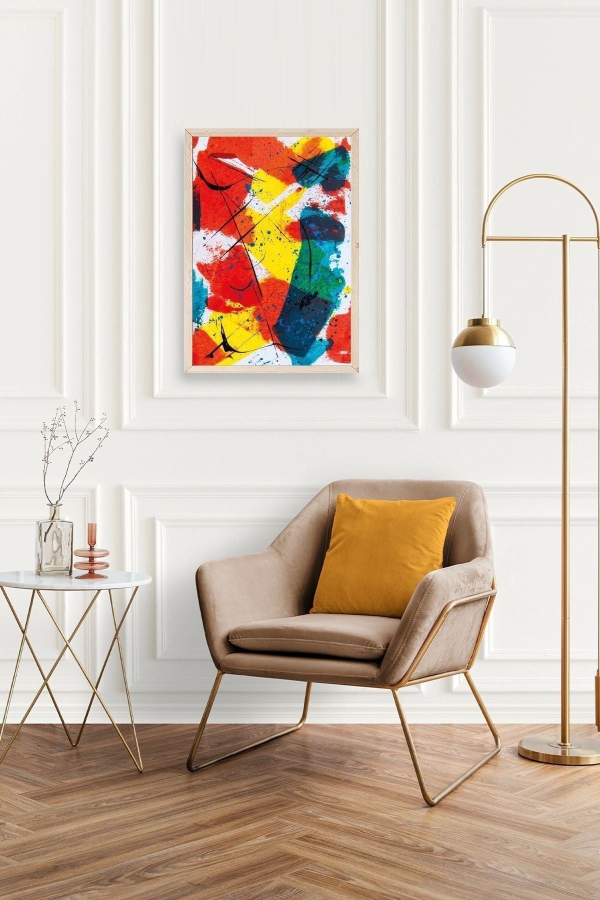 Mordern Ahşap Çerçeveli Tablo 17 x 23