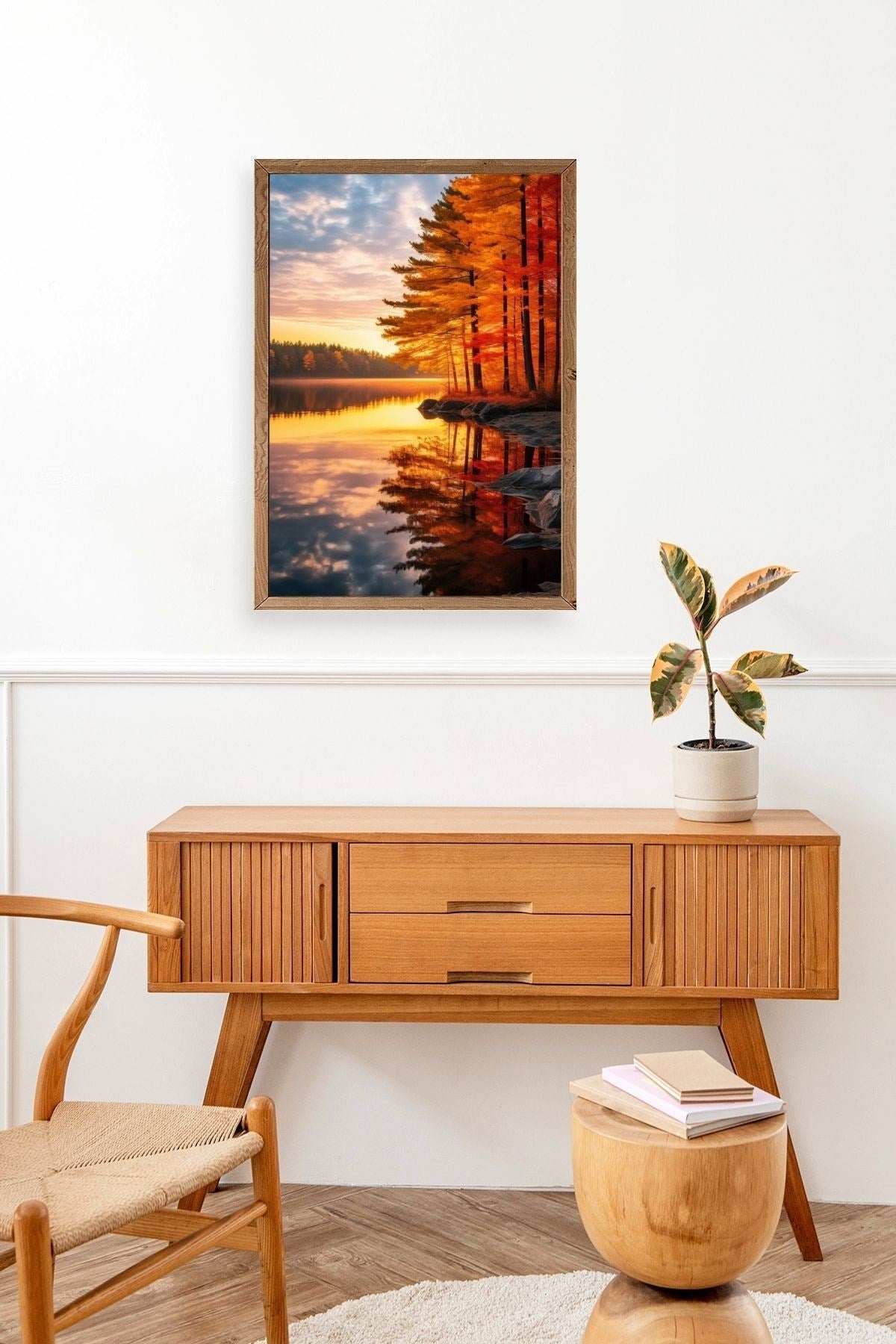 Manzara Ahşap Çerçeveli Tablo 30 x 42