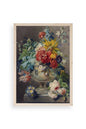 Vazodaki Çiçek Buketi Ahşap Çerçeveli Tablo 23 x 30