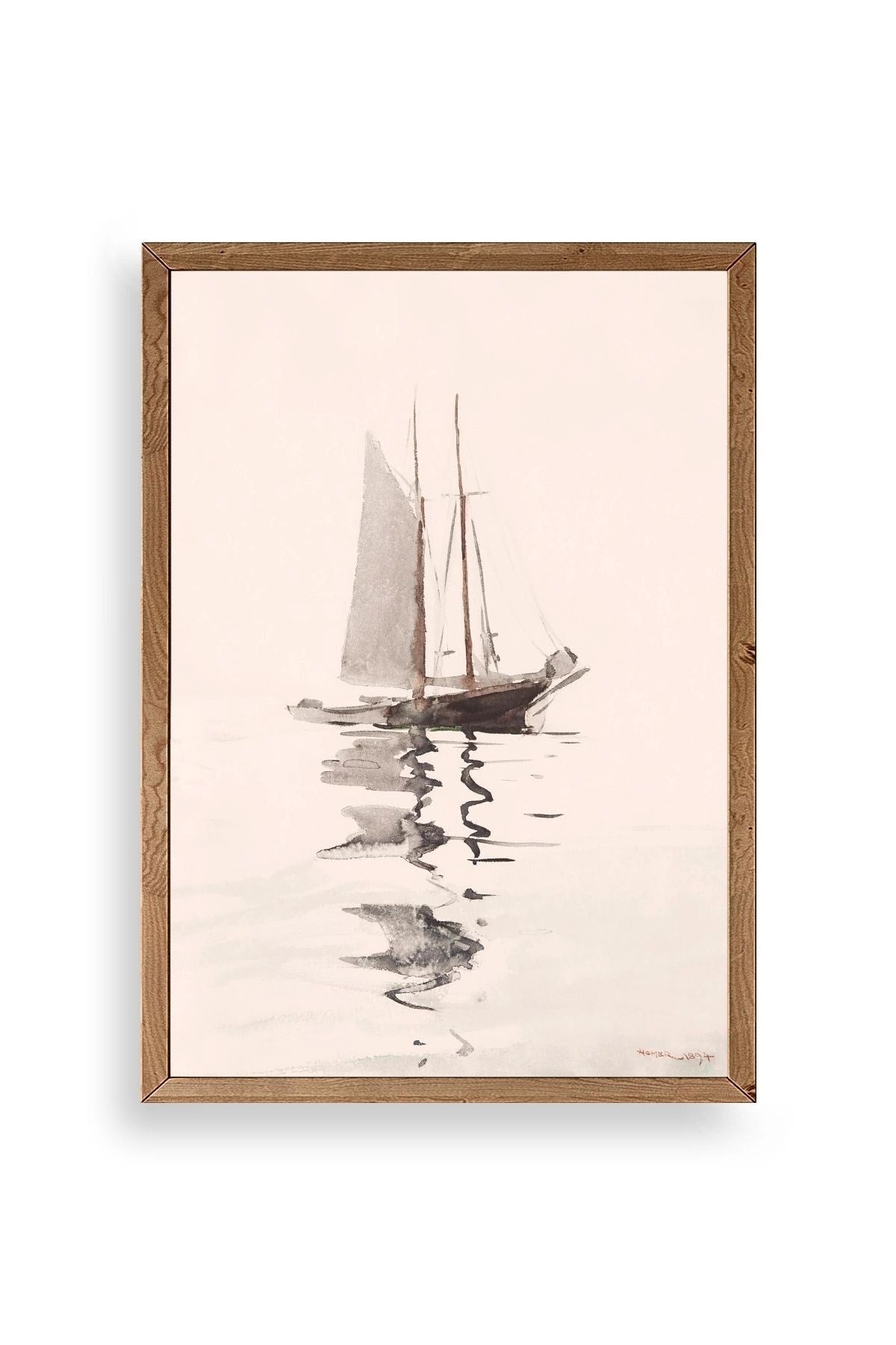 Plakaty Palma Ahşap Çerçeveli Tablo 23 x 30