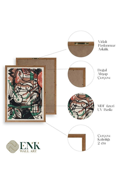 Franz Marc Ahşap Çerçeveli Tablo 23 x 30