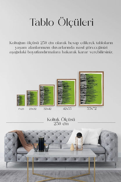 Modern Ahşap Çerçeveli Tablo 50 x 70