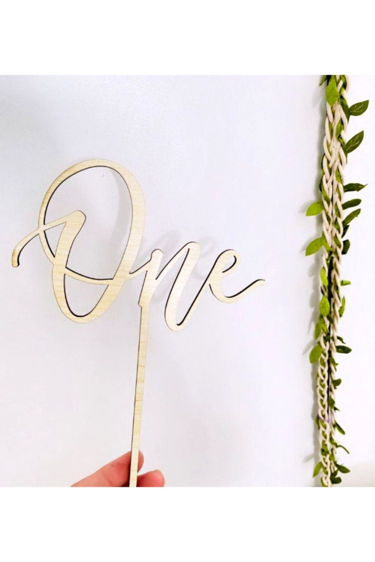 Ahşap One Pasta Süsü